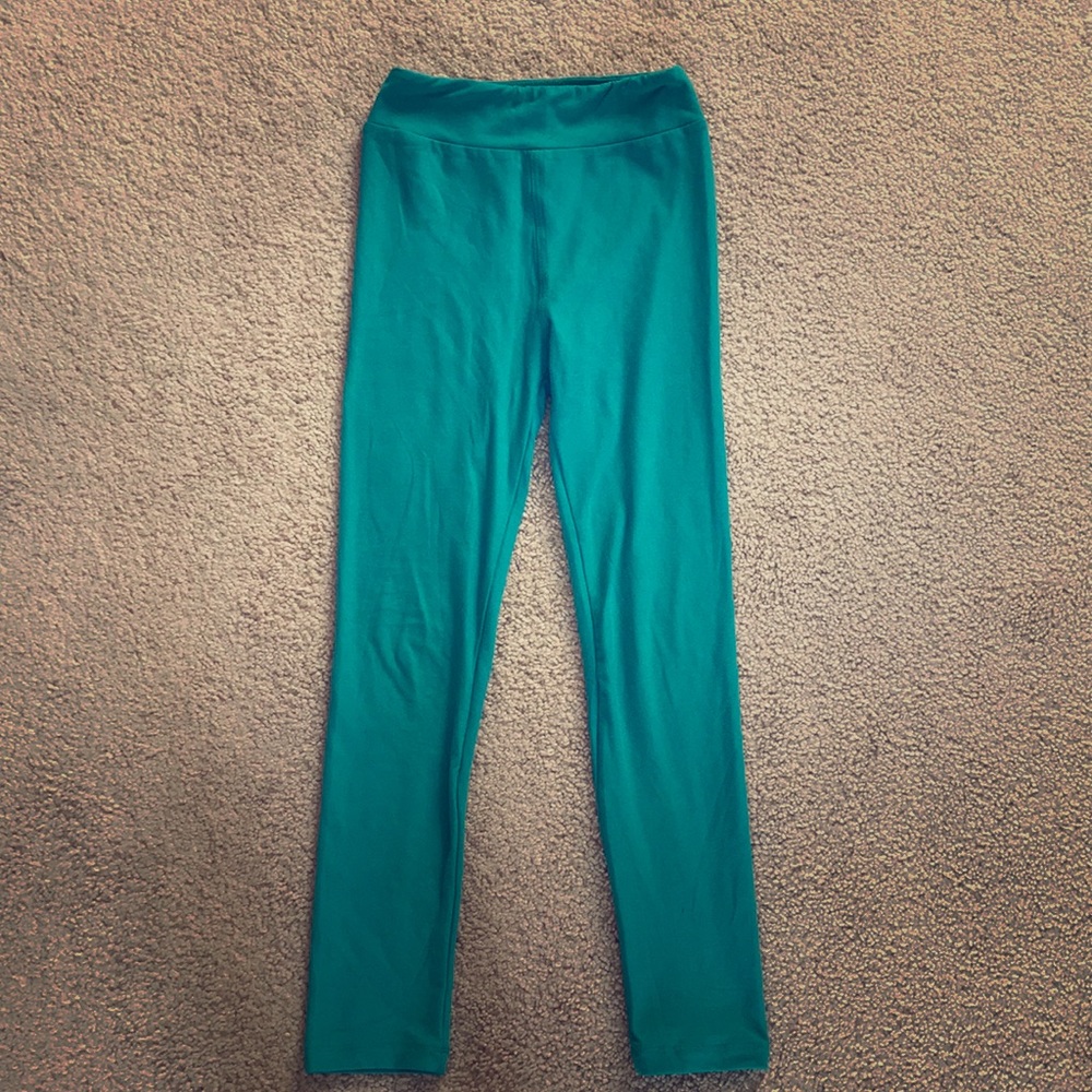 Turquoise Girls Lularoe leggings